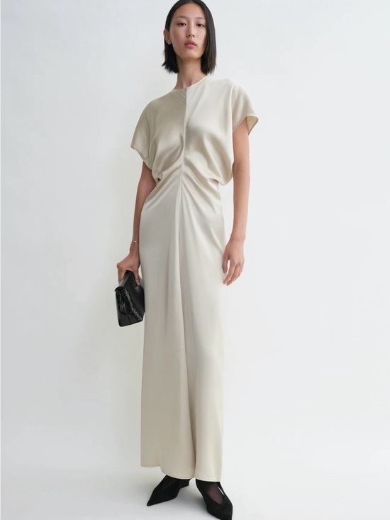 Toteme Dresses & Skirts - NWT Toteme Slouch Maxi Dress in Pearl